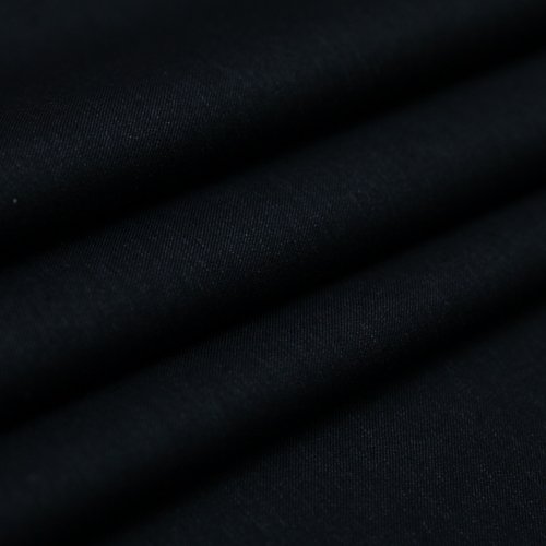 Изображение Костюмная шерстяная ткань, однотонная черная