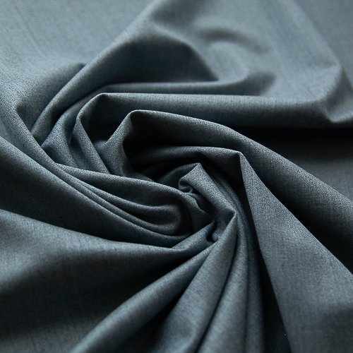 Изображение Костюмная ткань премиум Giuseppe Botto, шерсть с шелком, серо-голубой