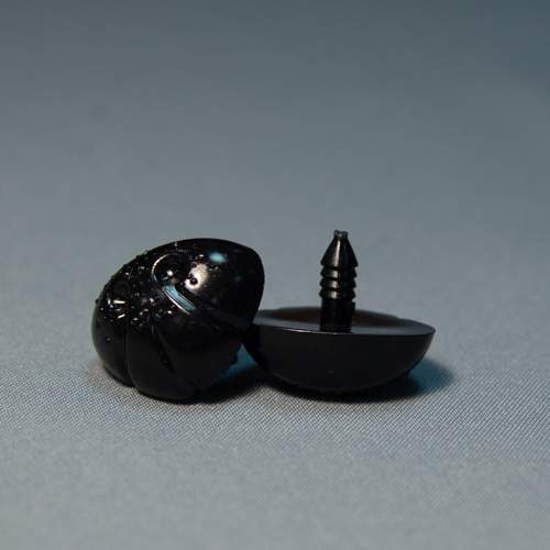 Носик черный пластиковый для мягких игрушек, 25 мм