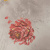 Изображение Шелк шифон натуральный, красно-золотая роза