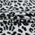 Изображение Плательная ткань, вискоза, леопард черно-белый