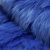 Изображение Мех искусственный яркий синий с длинным ворсом