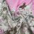 Изображение Хлопок купон стрейч, розовый, цветы и бабочки серый