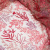 Изображение Вышивка на сетке цветы, красный, розовый