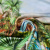 Изображение Шелк купон, пальмы, водопад