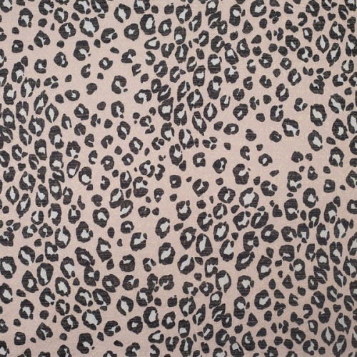 Изображение Жаккард со слюдой, леопард, розовый
