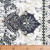 Изображение Плательная ткань, вискоза, белая с цветами-вензилями