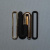 Изображение Пряжка-застежка металлическая, черно-золотого цвета 5.4 см