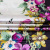 Изображение Шелк стрейч, двусторонняя кайма, цветы