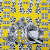 Изображение Трикотаж графичные розы на желтом, подписной, дизайн SAVE THE QUEEN