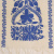 Изображение Палантин молочный, синий, с узором, 1,45м на 1,15 м