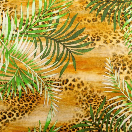 Изображение Лен леопард, тропики, дизайн SALVATORE FERRAGAMO