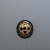 Изображение Декоративная пуговица для шубы круглая, дизайн двойной крест на золоте, 3.8 см