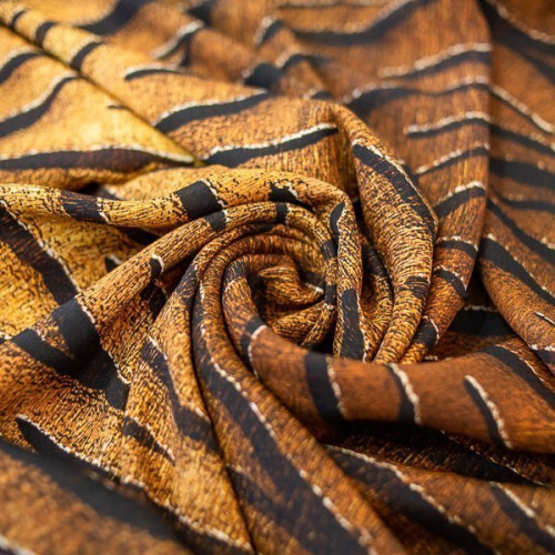 Изображение Плательная ткань, тигр