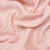 Изображение Плательная ткань, вискоза, бело-розовые треугольники, лесенка