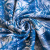 Изображение Трикотаж кулирка, пальмы, голубой