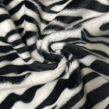 Изображение Мех искусственный, дизайн зебра