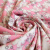 Изображение Плательная ткань вискоза, RATTI, цветы силуэт на розовом