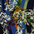 Изображение Трикотаж стрейч, вискоза, полоска с цветами