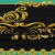 Изображение Шелк платок, вензеля, черный, зеленый, дизайн VERCASE