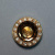 Изображение Пуговица для шубы круглая со стразами, дизайн золотая роза, 3.7 см