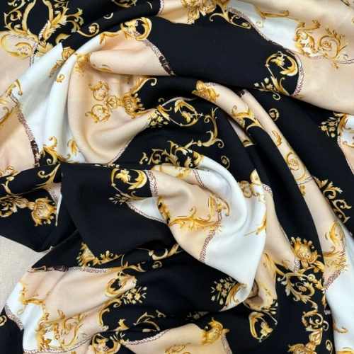 Изображение Плательная ткань вензеля, ремни, дизайн VERSACE