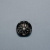 Изображение Пуговица для шубы круглая, дизайн черно-серебристый цветок, 3.8 см