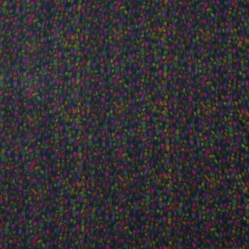 Изображение Шифон шелковый, разноцветные точки