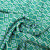 Изображение Креп кади геометрия, зеленый, голубой, дизайн PRADA