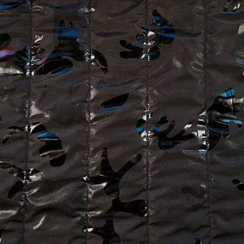 Изображение Курточная стежка водоотталкивающая, черный, камуфляж