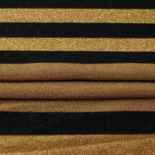 Изображение Трикотаж полоса,черный золото, дизайн TWINSET