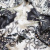 Изображение Плательная ткань, вискоза, белая с цветами-вензилями