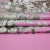Изображение Хлопок купон стрейч, розовый, цветы и бабочки серый