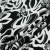 Изображение Штапель, цветы, черный, белый, бежевый