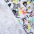 Изображение Трикотаж футер с начесом, надписи, сердечки, белый