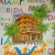 Изображение Натуральный шелк купон атласный, Майами Флорида, дизайн VERSACE