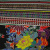 Изображение Трикотаж стрейч купон, вискоза, цветы графика и полосы, подписной дизайн JUST CAVALLI