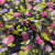 Изображение Натуральный шелк шифон крэш, черный, розы