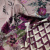 Изображение Крепдешин шелковый натуральный кайма стрейч, цветы и ромбы