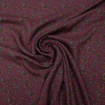 Изображение Плательная ткань вискоза, цветы, два цвета, дизайн GAI MATTIOLO