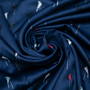 Изображение Плательная ткань стрейч, полиэстер, абстракция в двух цветах