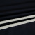 Изображение Трикотаж плотный шелковый стрейч, черный с двумя белыми полосками
