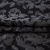Изображение Шелковый шифон черный, серый, цветы