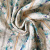 Изображение Курточная стежка двусторонняя, голубые цветы на молочном