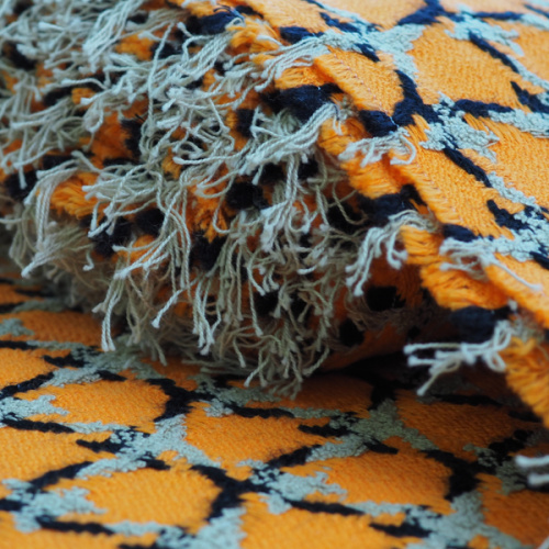 Изображение Твид шанель гусиная лапка, дизайн VERSACE, оранжевый
