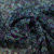 Изображение Шелк шифон крэш натуральный, сине-фиолетовые мелкие цветы