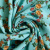 Изображение Плательная вискоза, RATTI, цветы на бирюзовом