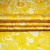 Изображение Шелк атласный стрейч, вензеля, желтый, дизайн ETRO