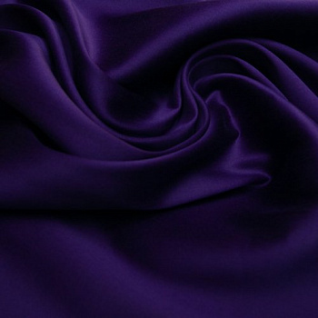 Изображение Шелк натуральный 100% атлас однотонный фиолетовый