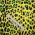Изображение Шелк атласный стрейч, леопард желтый, дизайн PHILIPP PLEIN